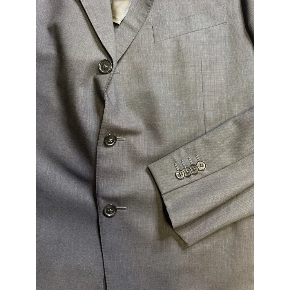 Al Duca DAosta Ermenegildo Zegna Super‎ 100s Wool Blazer Charcoal Grey  56R $300